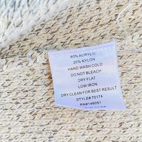 Monteau Small Duster Maxi Boho Cárdigan Vest Gray Western Classic Sweater Vest - Picture 6 of 8